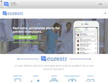 Tablet Screenshot of cureatr.com